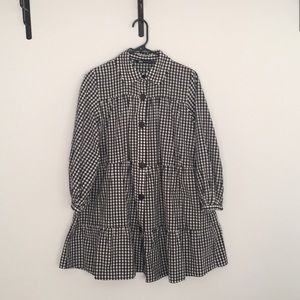 Zara check dress (used in good condition) size xs